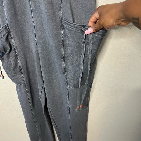 Anthropologie Saturday Sunday Women Jumpsuit Boiler Elastic Waist Straight Leg - Picture 5 of 13